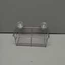 SANNO Suction Cup Shower Caddy Bath Wall Shelf, Deep Bathroom Basket Large Shower Caddy Bath Organizer Kitchen Storage Basket for Gel Holder Bathroom Storage Shampoo, Conditioner -Stainless steel