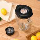 6 Cup Blender Glass Jar with BladeIncluding 1 glass jar with lid 1 4fins blade 1 blender jar base 3pcs seal gasket. Replacement Parts for Oster Osterizer (NOT fit Pro, Master or Versa models)