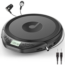 Gueray Portable CD Player with Earphones,CD Discman for Car Home with Anti-Skip Shockproof Protection,Personal Discman CD Music Player with LCD Display Support PROG Memory Function