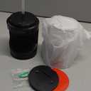 Automatic Mouthwash Dispenser for Bathroom,Bathroom Accessories 19.4 Fl Oz Dispensers with Magnetic Cups,Wall Mounted Dispenser,Suitable for All Age Groups,Black