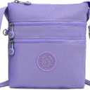 AOCINA Nylon Crossbody Bags for Women Multi Pocket Small Cross Body Purse Lightweight Travel Phone Purses Shoulder Handbags