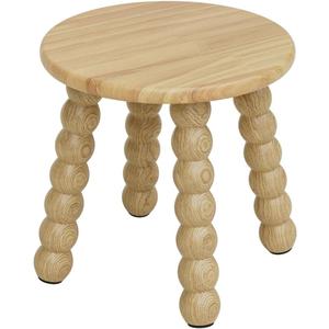 Masupu Solid Wooden Step Stool for Adults Kids, 11 inch Small Foot Stool, Non-Slip One Step Stool, Sturdy Foot Stool for Bathroom, Bedroom, Kichen, Plant Stand(Natural)