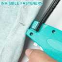 Stitch Gun for Clothes, Tagging Gun for Clothing, Micro Handheld Tag Gun Quick Stitch Sewing Gun, Portable Quick Clothing Fixer Hemming Tool Includes 6 Needles and 1000 Black White Fasteners (Lake Blue)