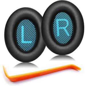 QC35 Ear Pads - Replacement Earpads for Bose QuietComfort 35 II and QC35 Headphones & More(Black)