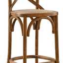 Modway Gear X-Back Wood Counter Stool in Walnut