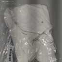 luvamia Long Shorts Cowgirl Outfits for Women White Bermuda Shorts Cream White Large Fits Size 12-14