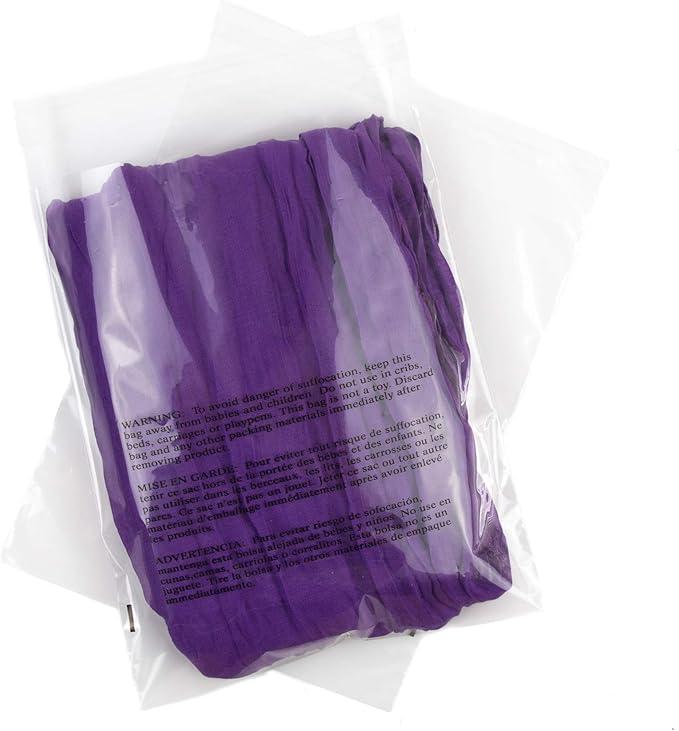 Poly Bags with Suffocation Warning - 200 Pack 8x10 Clear Poly Bags - Extra Strong Seal - Durable 8x10 Poly Bags for Shipping & Packaging - Retail Supply Co