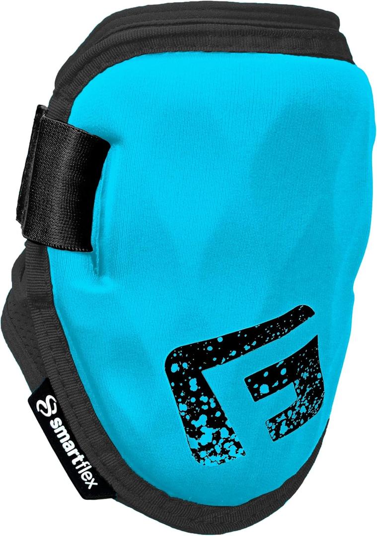 G-Form Shockwave Fastpitch Elbow Guard - Softball Elbow Pad - Washable Protective Guard for Women & Girls - Flexible & Breathable Elbow Sleeve Guard (Adult L/XL (Pack of 1), Neon Blue)