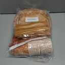 Fall Pumpkin Dinnerware Decorations,142pcs Thanksgiving Fall Leaves Tableware Include Pumpkin Plates and Napkins Cups Tablecloth Banner for Harvest Autumn Party