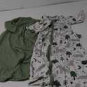 Yoofoss Baby Sleep Sack 18-24 Months Long Sleeve Wearable Blanket Baby 100% Organic Cotton 2-Way Zipper 0.5 Tog Green & Fox Toddler Sleeping Sack, Lightweight(X-Large)