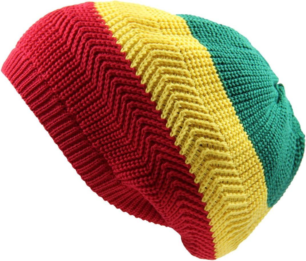 Cotton Classic Rasta Beanie Tam (One Size-X-Large)
