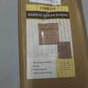 UNISHADES Cordless Bamboo Roman Shades for Windows, Blinds Size (35" W 64" H) Colour (Highfield Teak)