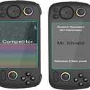 4 x Mr.Shield Screen Protector compatible with Anbernic RG406H [3-PACK] [Tempered Glass] [Japan Glass with 9H Hardness]