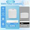 50PC 5N11 Respirator Filter Cotton, 6001 Filter Cartridges for Respirator Particulate Filter for Use with 6200, 6502, 6800, 7502 Series Respirator Against Particulates, Dust, Paint, Sanding