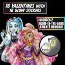 EXCHANGE CARD MONSTER HIGH GLOW STICKERS 3 PCS