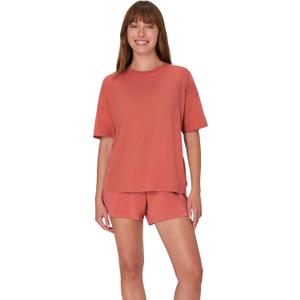 Hanes Women's Pajamas Set, Comfywear Pajamas for Women Set, Originals SupertSoft Loungewear, T-Shirt & Sleep Shorts, S