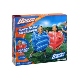 BANZAI: Bump N' Bounce Body Bumpers, A Game Of Bumping & Bopping, 1 Bumpers Included In Red , Fun & Safe Cushion Inflatable Surface, For Ages 4 And Up