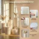 5pcs White Pedestal Stand Wedding Pillars Columns Cylinder Stands for Party, 7.9", 15.7", 23.6", 31.5", and 39.4" tall columns