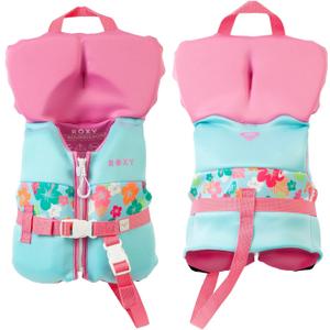 ROXY Life Jacket for Youth/Kid/Toddler, USCG and Transport Canada Approved Type III PFD, UV Resistant&Durable Life Vest for Waterskiing, Rafting, Boating Kayaking Paddleboarding Watersports, 0-33 lbs