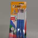 BIC 4-Color Original Retractable Ballpoint Pen with 1.0 mm Medium Point, 3-Count in Assorted Ink