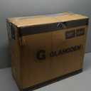 GLAHODEN Retractable Garden Hose Reel 5/8 in x 100 ft Upgraded UV Resistant Heavy Duty Automatic Hose Reel Wall Mount 3/4 in Brass Fitting 9 Pattern Nozzle Any Length Lock Slow Retraction 180 Swivel (Light Gray)