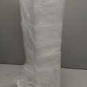 Qunclay 6 Plastic Freezer Organizer Bins with Wheel Set Clear Tall Narrow Kitchen Pantry Organizer Snack Storage Containers for Office Refrigerator(10 x 13.3 x 5.5 Inches)