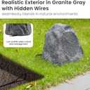 Theater Solutions 2R8G Outdoor Granite 8" Rock 2 Speaker Set for Deck Pool Spa Yard Garden