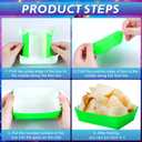 Hoolerry 48 Pcs Neon Glow Party Paper Food Trays Snack Boats for Candy, Popcorn, Nacho, Hot Dog Serving Bowl for Food Buffet Party Supplies Decor(Novelty Colors)