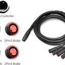 Electric Bike Connector 1T4 Extend cable 105cm Connect E-bike Throttle/Ebrake/Display Electric Bicycle Parts Accessories