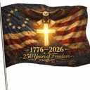 Us 250 Flag  250th Anniversary US Double Sided 3-Ply Outdoor Flag, We The People 1776-2026 Patriotic Yard & House Banner for 4th of July (5, 3X5)