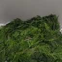 Jutom 1 Pcs 9 ft Christmas Cedar Garland Greenery Realistic Cedar Pine Needles Garland Artificial Decoration for Table, Mantel, Wall, Home Winter Holiday Party Decor