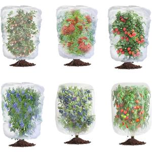 afzdby Garden Mesh Netting with Drawstring,Plants Cover Protection from Anti Birds,Bugs,Cicadas,and Insects-Pest Barrier Bag for Blueberry Bushes,Citrus,Tomatoes,Vegetables,Fruit Tree and Orange