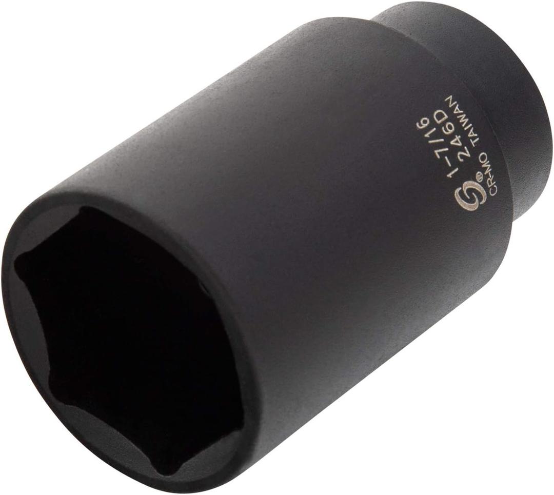 SUNEX TOOLS 246D 1/2-Inch Drive 1-7/16-Inch Deep Impact Socket