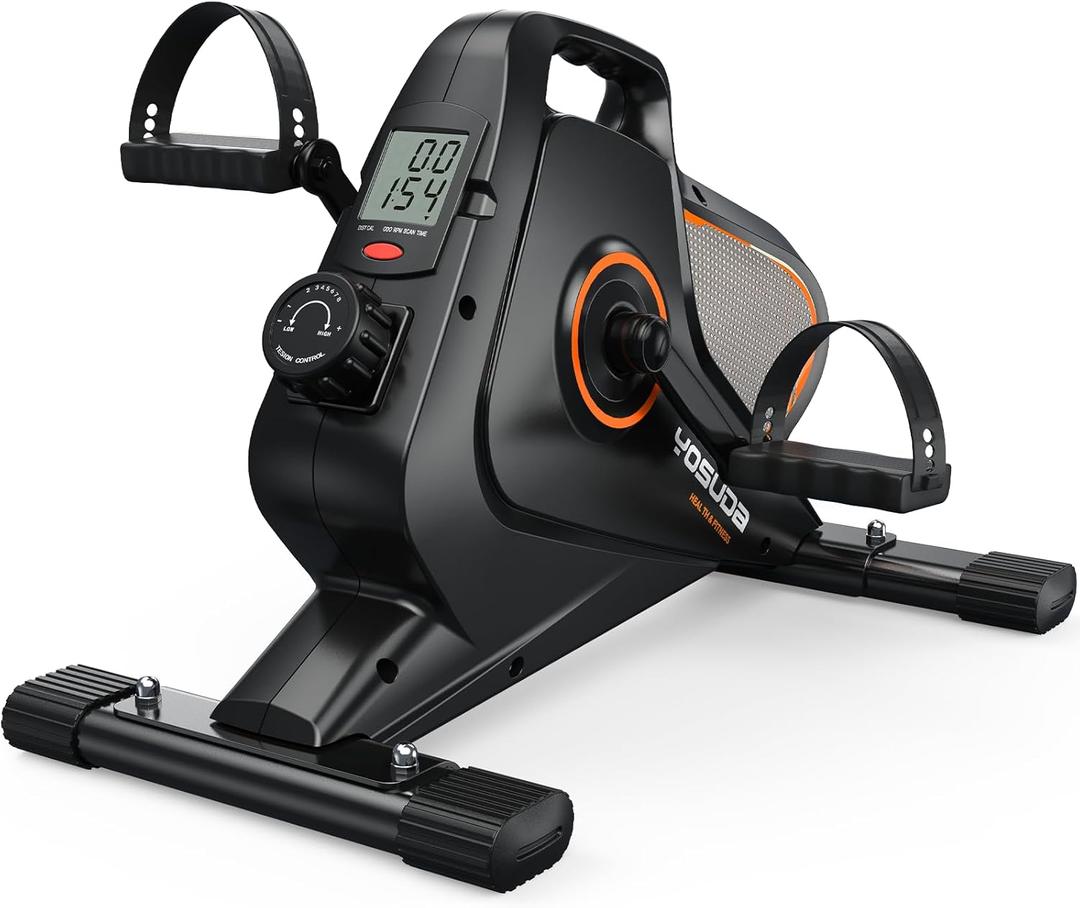 YOSUDA Under Desk Bike Pedal Exerciser - Magnetic Mini Exercise Bike, Desk Pedal Bike for Home/Office Workout