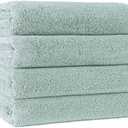  POLYTE Microfiber Quick Dry Lint Free Bath Towel, 57 x 30 in, Pack of 4 (Aqua) : Home & Kitchen