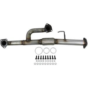 DriveFix Exhaust Y Pipe Front Flex Pipe with Mounting Hardware Kit for Honda Pilot 2005-2011, Ridgeline 2006-2008, Acura MDX 2003-2006 3.5