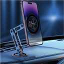 zipelo Magnetic Car Phone Holder, 360 Degree Adjustable Phone Mount for Auto Dashboard, Universal Car Accessories, Hands-Free Cell Phone Holder for iPhone 14 13 12 Android and More Smartphones