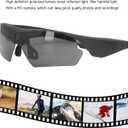 XUMIUZIY Camera Glasses, HD 1080P Sports Sunglasses Camera Video Glasses, Audio and Video Recording, Outdoor Wearable Polarized Lenses for Cycling, Hiking (Black)