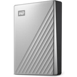 WD 6TB My Passport Ultra for Mac Silver, Portable External Hard Drive, Backup Software with Defense Against ransomware, and Password Protection, USB-C and USB 3.1 - WDBGKC0060BSL-WESN