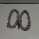 Long USB C Cable [12ft, 2-Pack], etguuds Fast Charging USB A to Type C Charger Cable Braided for Samsung Galaxy S22 S21 S20 Ultra 5G S10 S10E S9 Note 20 10 9, A10e A20 A33 A32 A50 A70, LG, Moto, Pixel