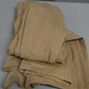 LYANER Women's 1 Piece Outfits Button Down Long Sleeve Leg Pants Set Khaki, X-Large