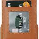 2 x for iPhone 15 Plus Case with Card Holder for Women,for iPhone 15 Plus Phone Case Wallet with Strap Credit Card with Kickstand Zipper Case for Apple15plus - Brown