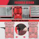 Folding Magnetic Table Compatible with Milwaukee Packout Toolbox, Powerful Magnetic Tool Tray Side on Your PACKOUT System