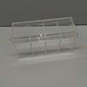 1 Pack 4 Compartment Acrylic Makeup Organizer with Lid Lash Cart Organizer for Lash Techs Bathroom Storage with 4 Tray Eyelash Mascara Brushes Supplies Brush Holder for Cosmetics or Office Supplies