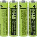RocketBus 4 BK-40AAABU 1.2V 400mAh Ni-MH Rechargeable Battery Packs for Panasonic Cordless Phone System BK40AAABU