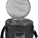 Dutch Oven Carry Bag for 10 Inch Cast Iron Casserole Carrier - Dark Grey