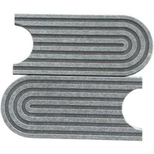 Super Absorbent Faucet Splash Guard, Diatomite Splash Guard for Sink, Durable Black Protector for Kitchen Bathroom Counter Kitchen Sink Accessories (Dull Grey, 9.65*5.7*1.38)