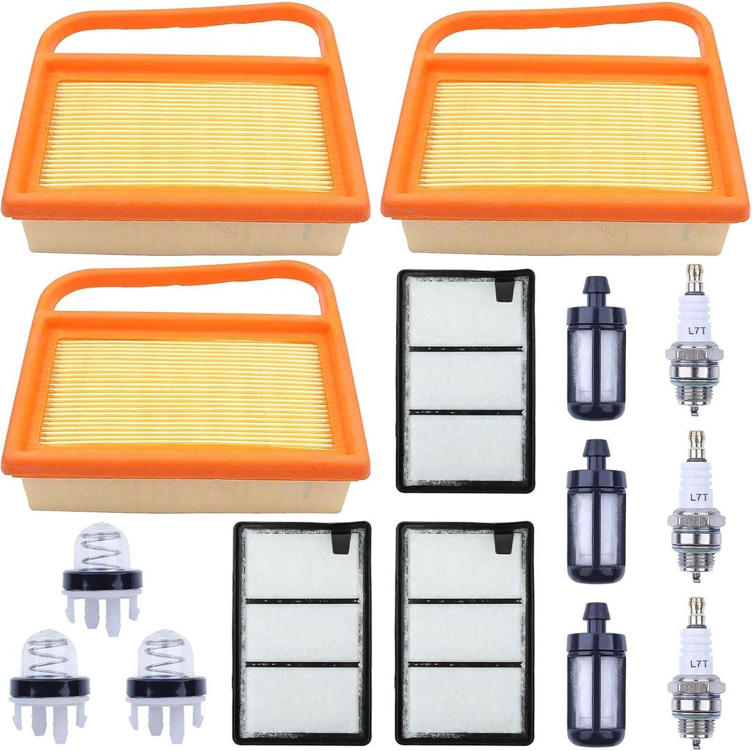 TS410 TS420 Air Filters,3 Tune Up Kit for Stihl TS410 TS420 TS410Z TS420Z TS480i TS500i Concrete Cut Off Saw Air Filter & Pre Filter Set 4238 140 4401 4238-140-4404