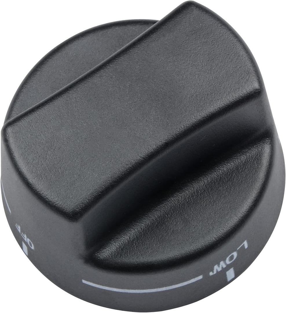 PA010034 Top Burner Knob for Viking Gas Range. 9mm/0.35 inch D-Shaped Shaft Cooktop Burner Knob Compatible with Viking VDSC305, VDSC365, VGIS30, VGRC36, VGRC48, VGRC60, VGRT36, VGRT60, VGSC30, VGSS30