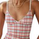 Women's Camisole Tank Tops Spaghetti Strap V Neck Cami Trendy Going Out Top (M)